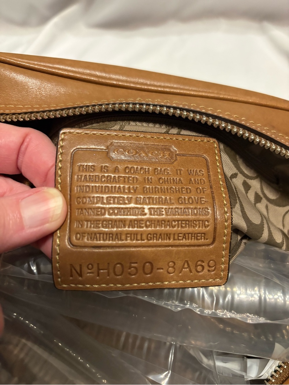 Coach brown leather 2005 Vintage Hampton Satchel Handbag - Picture 9 of 9